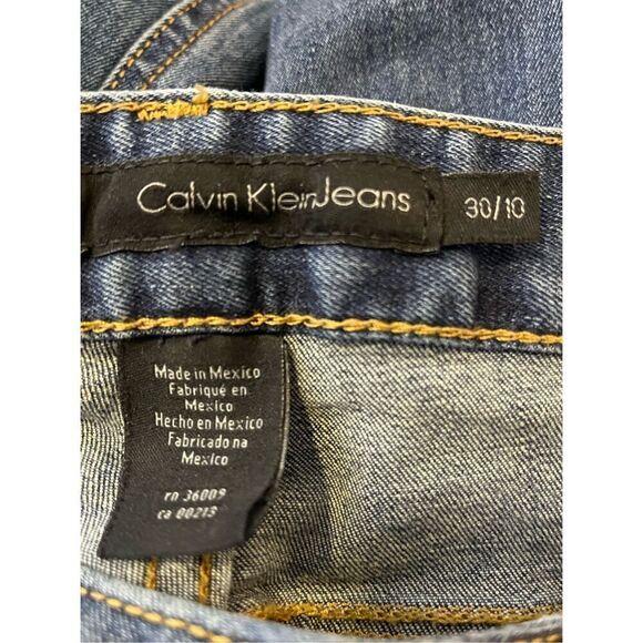 Vintage Calvin Klein Jeans Women’s 30/10 Blue Cowgirl Flap Pocket Jeans Bootcut - Picture 5 of 9
